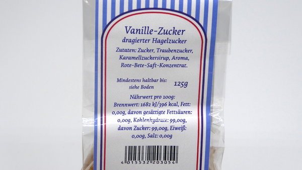 Vanille Zucker       125g